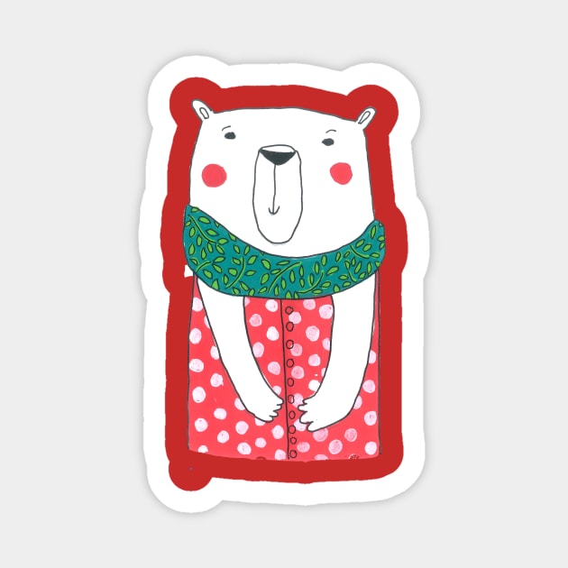 Strawberry Bear Sticker by DoodlesAndStuff